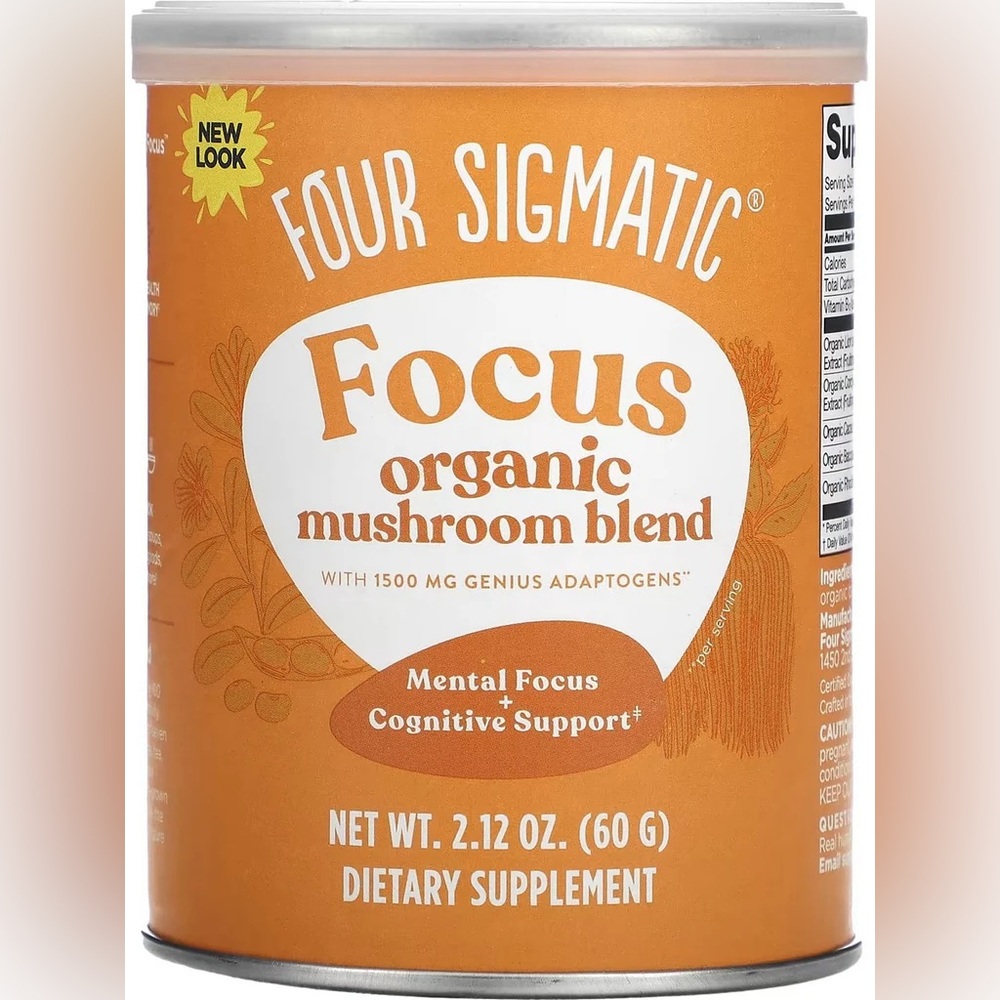 New Four Sigmatic focus Organic mushroom Coffee with Lions Mane chaga sealed
